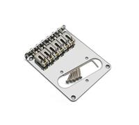 ROZILO Chevalet de guitare Humbucker à 6 cordes pour Tele Telecaster - Chevalet de remplacement chromé