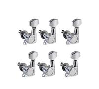 ROZILO Chevilles d'accordage scellées à petites têtes de machines à boutons avec poignée hexagonale pour gaucher pour guitare Fender Stratocaster Telecaster Telecaster Chromé