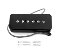 ROZILO Lot de 5 micros pour guitare électrique 52 mm à bobine simple Noir P90 Barre de savon pour guitare électrique Les Paul/SG