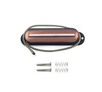 ROZILO Micro de guitare électrique à bobine simple 7,5 K Hot Rail ST transparent avec plaque en fibre et aimant en céramique pour guitare électrique