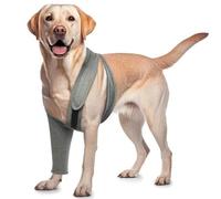 ROZKITCH Housse de plaie pour chien pour jambe avant droite et gauche, empêche le léchage des plaies, coudes et genoux, alternative au collier conique pour entorse, LCA, arthrite, soins articulaires