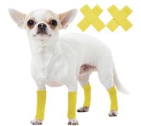 ROZKITCH Lot de 2 coudières de protection pour chien - 2 coudières pour pattes avant et 2 bretelles de jambe arrière - Protège-coude pour chien - Chaussettes de protection élastiques tricotées et
