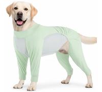 ROZKITCH T-shirt de protection solaire pour chien, séchage rapide, doux, extensible avec poche, t-shirt pour chien à quatre manches, gilet transformant pour rester au frais et à séchage rapide, vert