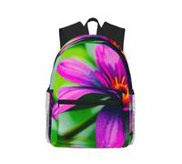 Rozmiar uniwersalny Sac à dos de voyage élégant à motif de feuilles violettes et rouges pour ordinateur portable avec protection contre l'eau pour l'université, les affaires, le travail, noir, taille