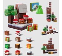 Rozzol Blocs magnétiques pour enfants - Jouets d'extérieur STEM Montessori - Cube magnétique - Jouets de construction pour 3 ans et plus - Pour garçons et filles - Noël et anniversaire - Grande taille