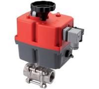 Rp 1/2'' Vanne à Bille 2 Voies en Acier Inoxydable avec Actionneur Électrique Fail-Safe 24-240V AC/DC