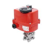 Rp 1/4'' Vanne à Bille 2 Voies en Acier Inoxydable avec Actionneur Électrique Modulant 24V AC/DC