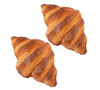 RP Remarkable Power, Lot de 2 croissants artificiels en forme de pain pour cuisine Phot