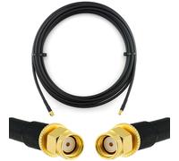 RP-SMA 10m Rallonge Antenne WiFi Cable Coaxial RPSMA Mâle à Male - câble d'extension HF240 (LMR 240 équivalent) etanche - pour Routeur WiFi Caméra IP Carte Réseau sans Fil Mini PCIE