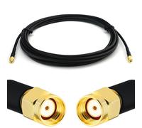 RP-SMA 10m Rallonge Antenne WiFi Cable Coaxial RPSMA Mâle à Male Câble Extension Faible Perte RG58 50 Ohm pour Routeur WiFi Caméra IP Carte Réseau sans Fil Mini PC PCIE