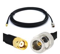 RP-SMA 10m Rallonge Antenne WiFi Cable Coaxial RPSMA Mâle à N Femelle Câble Extension Faible Perte RG58 50 Ohm pour Routeur WiFi Caméra IP Carte Réseau sans Fil Mini PC PCIE