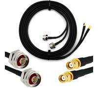 RP-SMA 12m Rallonge Antenne WiFi Cable Coaxial Double RPSMA Mâle à N Male Hex - câble d'extension dual HF240 (LMR 240 équivalent) etanche - pour Routeur WiFi Caméra IP Carte Réseau sans Fil Mini PCIE