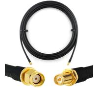 RP-SMA 12m Rallonge Antenne WiFi Cable Coaxial RPSMA Mâle à Femelle - câble d'extension HF240 (LMR 240 équivalent) etanche - pour Routeur WiFi Caméra IP Carte Réseau sans Fil Mini PCIE
