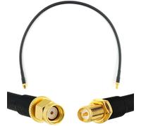 RP-SMA 50cm Rallonge Antenne WiFi Cable Coaxial RPSMA Mâle à Femelle - câble d'extension HF240 (LMR 240 équivalent) etanche - pour Routeur WiFi Caméra IP Carte Réseau sans Fil Mini PCIE