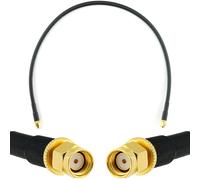RP-SMA 50cm Rallonge Antenne WiFi Cable Coaxial RPSMA Mâle à Male - câble d'extension HF240 (LMR 240 équivalent) etanche - pour Routeur WiFi Caméra IP Carte Réseau sans Fil Mini PCIE