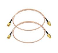 RP-SMA Cable WiFi Antenna Extension Cable 60 cm RP-SMA Male to Female RG316 for Extension Telesurveillance Router WiFi IP Camera Wireless Network Card Mini PCI Express PCIE,2-Pack