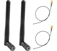 RP-SMA Male 8dBi Dual-Band 2.4GHz 5.8GHz WiFi Antenna with Coaxial Cable to RP-SMA Female for ESP32,M.2 NGFF Network Cards,Router,IP Camera,Security,USB Adapter