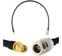 RP-SMA Mâle vers N Femelle 50cm Rallonge Antenne WiFi Cable Coaxial - câble d'extension HF240 (LMR 240 équivalent) etanche - pour Routeur WiFi Caméra IP Carte Réseau sans Fil Mini PCIE
