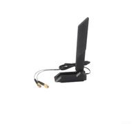 RP-SMA Mâle WiFi 6E Tri-Band Gain 9dBi Design Pliable pour Gaming Carte Mère Routeur 1.2m