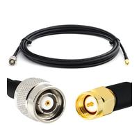 RP-TNC Mâle vers SMA Mâle 10m câble coaxial RG58 50 Ohm - rallonge RPTNC à SMA Extension Faible Perte Cable (RP-TNC - TNC à polarité inversée, broche femelle)
