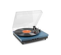 Platine vinyle Bluetooth Fenton RP113D - Cuir Bleu Foncé - Haut-Parleurs Intégrés - 33, 45 et 78 Tours