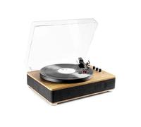 Fenton RP162LW Platine Vinyle avec Haut-Parleurs Intégrés - Bois Clair, Lecture 33, 45 et 78 Tours, Émetteur Bluetooth, Une Platine Idéale pour Décorer et Écouter Vos Vinyles
