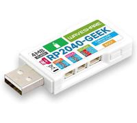 RP2040 Geek Carte de Développement Basée sur Raspberry Pi RP2040 Puce,Intégrée Interface USB-A,Port SWD/UART/I2C,Emplacement Carte TF,1.14 Pouces LCD IPS 65K Couleurs Écran