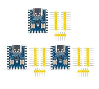 RP2040-Zero Lot de 3 microcontrôleurs compacts, basés sur le processeur Raspberry Pi 2040 Dual-Core ARM Cortex M0+, prise en charge C/C++/Python Development (avec broches non soudées)