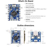 Rp2350 Tiny Micro Development Board Raspberry Pi Microcontroller Based On Raspberry Pi Rp2350A Dual Core Dual Architecture Processor Split Usb Interface Design Adapter Board