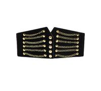 RPAEOY Ceinture Corset Femme Courroie de Papillon Rivets Large en Cuir Élastique Rétro avec Boucle en Métal Ceintures de Taille pour Robes Manteaux Pardessus FêTe Jupe Tenue Quotidienne (#2)