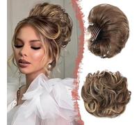 RPAEOY Chignon Bouclé Synthétique Messy Bun Postiche Cheveux avec Peigne Intégré Extension Capillaire Volume Naturel Coiffure Rapide
