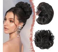 RPAEOY Chignon Bouclé Synthétique Messy Bun Postiche Cheveux avec Peigne Intégré Extension Capillaire Volume Naturel Coiffure Rapide