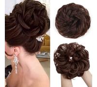 RPAEOY Chignon Bouclé Synthétique Naturel Élastique Coiffure Messy Bun Volumineux Extension Cheveux Postiche Élégant