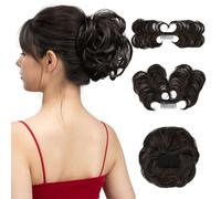 RPAEOY Chignon Messy Bouclé Postiche Cheveux Synthétiques Ajustable Peigne Intégré Coiffure Rapide Volume Naturel
