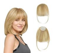 RPAEOY Frange Cheveux Naturels Clip Postiche Franges Frontales Légères Aspect Naturel Coiffure Changement Rapide