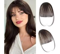RPAEOY Frange Cheveux Naturels Clip Postiche Franges Frontales Légères Aspect Naturel Coiffure Changement Rapide