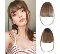 RPAEOY Frange Cheveux Naturels Clip Postiche Franges Frontales Légères Aspect Naturel Coiffure Changement Rapide