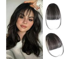 RPAEOY Frange Cheveux Naturels Clip Postiche Franges Frontales Légères Aspect Naturel Coiffure Changement Rapide