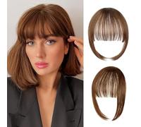 RPAEOY Frange Clip Cheveux Naturels Synthétiques Légère Invisible Ajustable Extension Capillaire Frontale Femme Mèches Latérales Aspect Réaliste