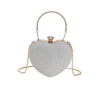 RPAEOY Pochette Femme Coeur Sac a Main Soiree Ceremonie Mariage Clutch Bandouliere Chaine Doree Sacs Petit Format Chic Elegante