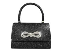 RPAEOY Pochette Femme Soirée Scintillante Sac à Main Cérémonie Mariage Petit Bandoulière Clutches Chic Argenté Pochettes Brillant Strass