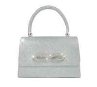 RPAEOY Pochette Femme Soirée Scintillante Sac à Main Cérémonie Mariage Petit Bandoulière Clutches Chic Argenté Pochettes Brillant Strass