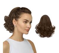 RPAEOY Queue Bouclée Ondulée Attachée Clip Extension Cheveux Synthétique Postiche Chignon Volume Naturel Queue Cheval Coiffure Rapide