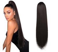 RPAEOY Queue Ponytail Extension Cheveux Longs Lisses Attache Facile Postiche Naturel Haute Qualité Coiffure Rapide