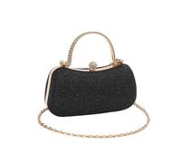 RPAEOY Sac de Soirée de Mariage Bandouliere Pochette Ceremonie Mariage Élégant Chaîne Sac à bandoulière Sac à Main de Soirée pour Femme Soirée Fête Mariage noir