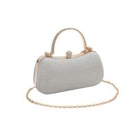 RPAEOY Sac de Soirée de Mariage Bandouliere Pochette Ceremonie Mariage Élégant Chaîne Sac à bandoulière Sac à Main de Soirée pour Femme Soirée Fête Mariage argent