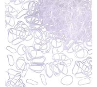 Rpanle 1000 Pièces Elastique à Cheveux et Simple en Mini Bandes de Caoutchouc Élastique Bandeaux pour Les Tresses Coiffure de Mariage de Cheveux et Plus (Transparent)