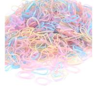 Rpanle 1000 Pièces Elastique à Cheveux et Simple en Mini Bandes de Caoutchouc Élastique Bandeaux pour Les Tresses Coiffure de Mariage de Cheveux et Plus (Couleur)