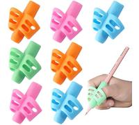 Rpanle 8 Pièces Guide Doigts Écriture Enfant, Ergonomique Aide Ecriture Enfant, Outils de Correction de Posture pour Apprendre a Ecrire