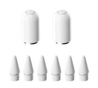 Rpanle Lot de 6 Pointes pour Apple Pencil 1 & 2 Génération, 2 Pièces Capuchons Magnétique, Haute Sensibilité Pointes de Rechange